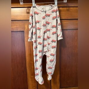 American farm company bamboo red combine Print jammies